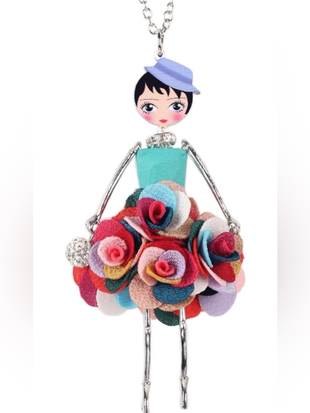 BONSNY Paris Doll Necklace NWT